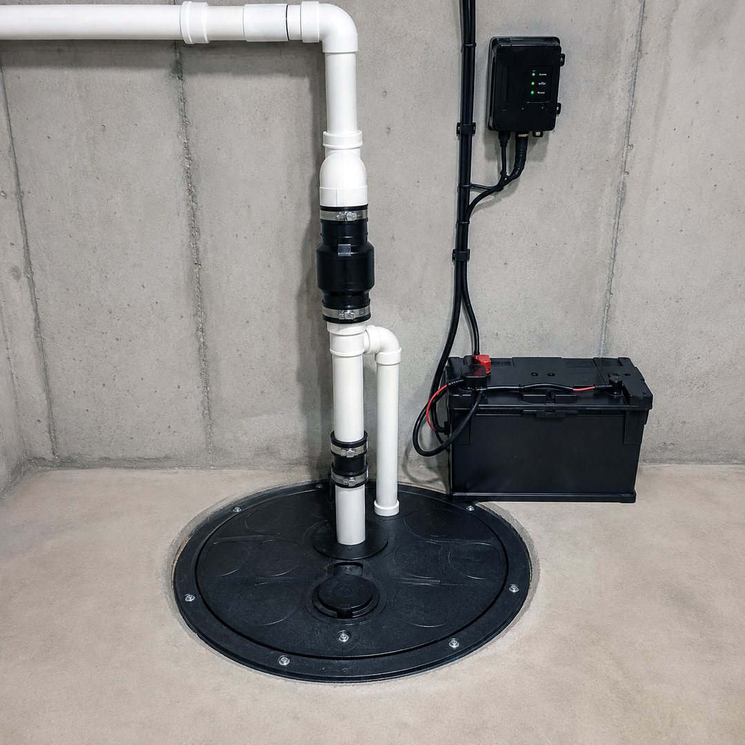 Sump pump installation